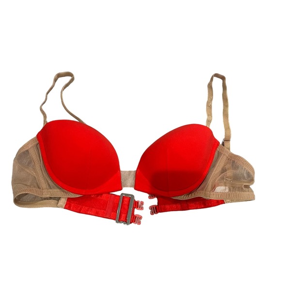 La Perla Other - La Perla Red Mesh Pushup Bra 34 C